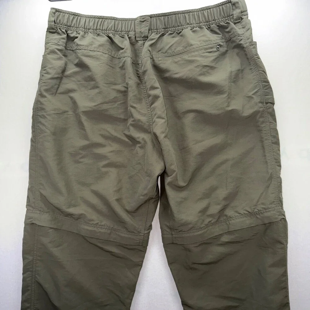 The North Face Travel Pants Mens XXL Olive Green Straight Leg Multiple Pockets